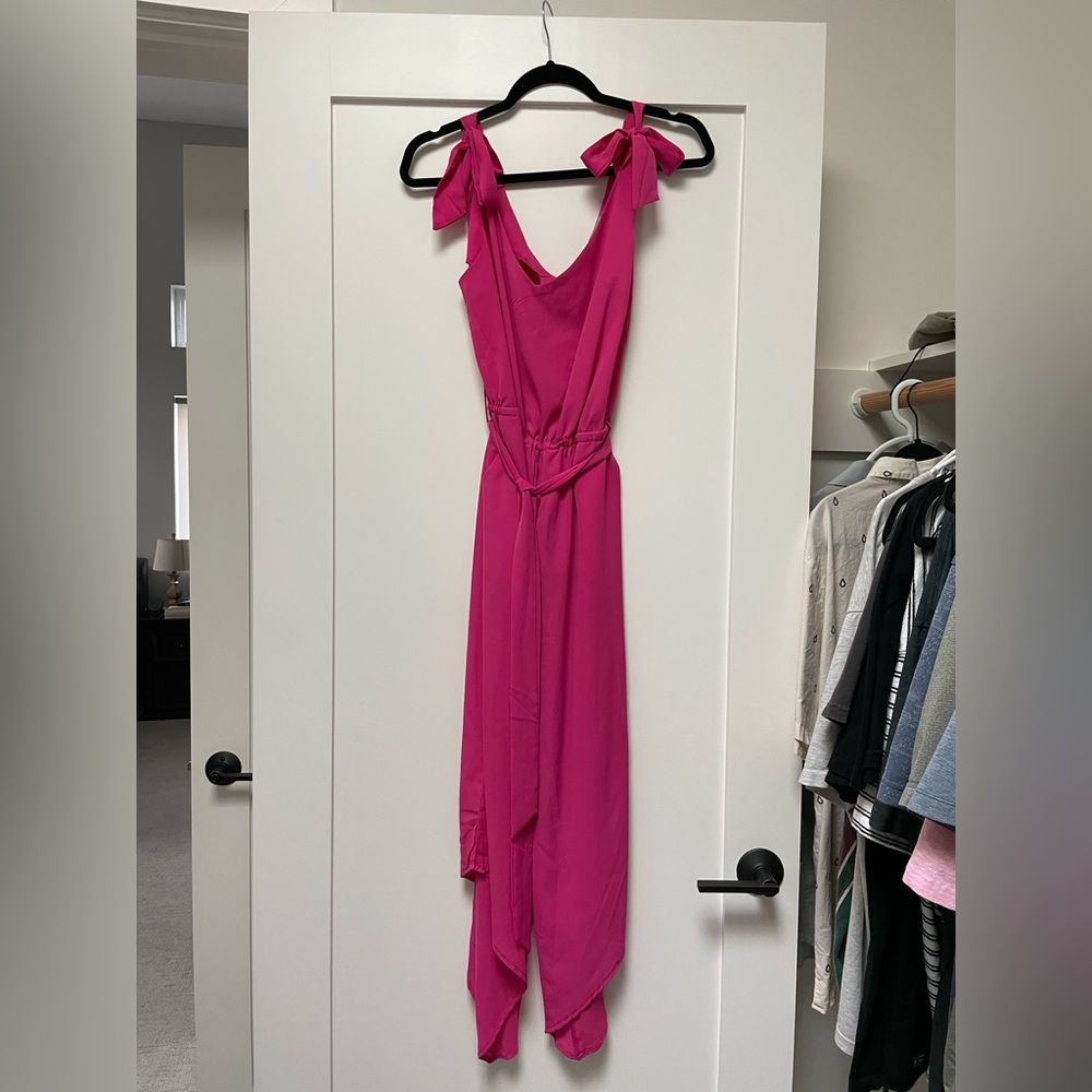 Pink adjustable jumpsuit